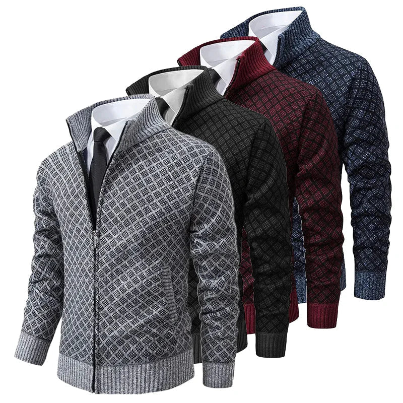 Zip-Up Longline Relaxed Cardigan