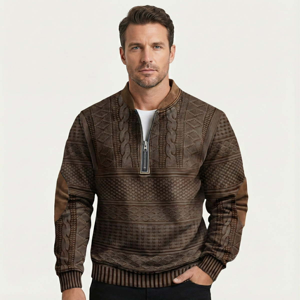 Oversized Button-Front Sleek Cardigan