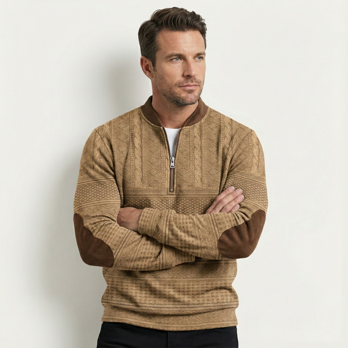 Oversized Button-Front Sleek Cardigan