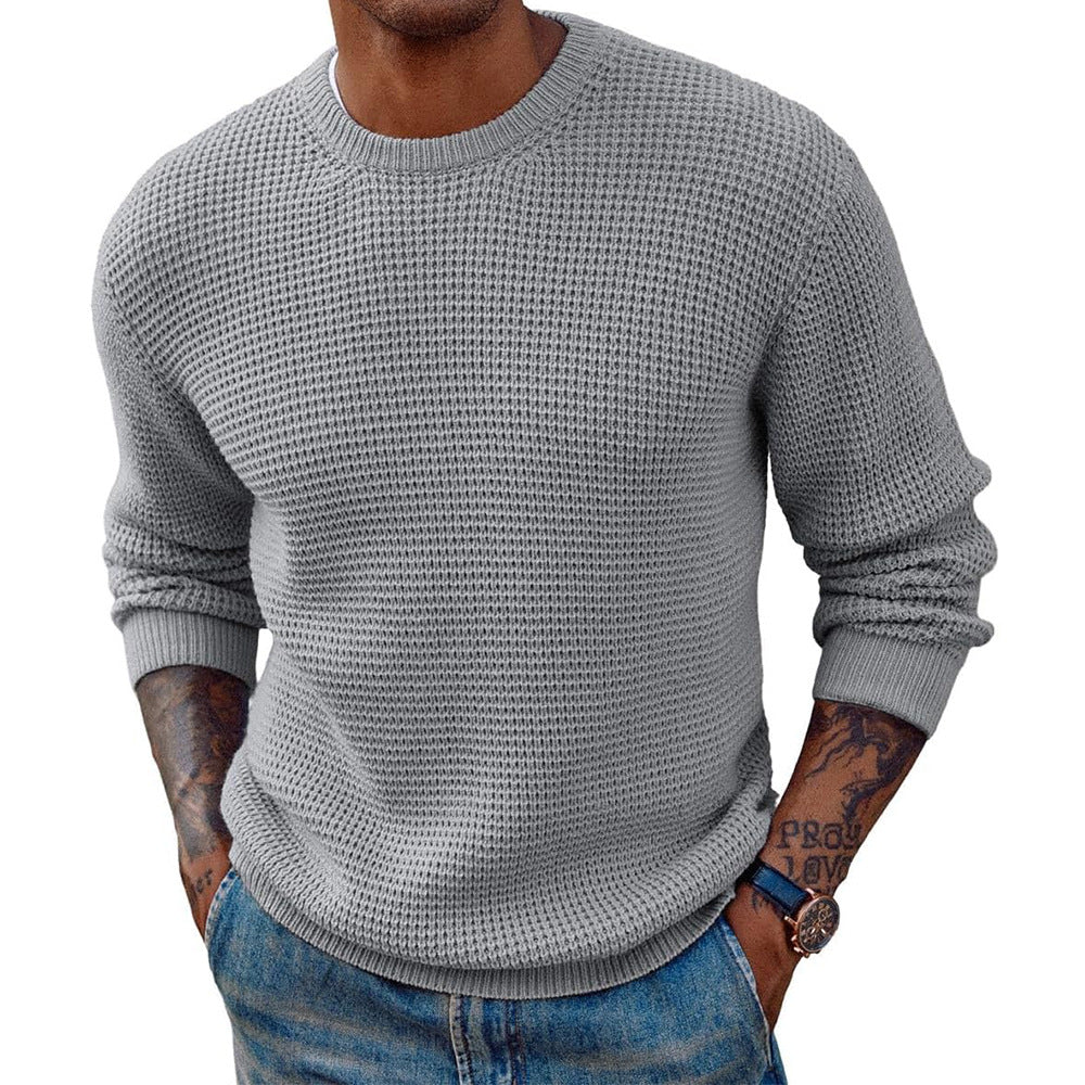Crew-Neck Ribbed Editorial Sweater