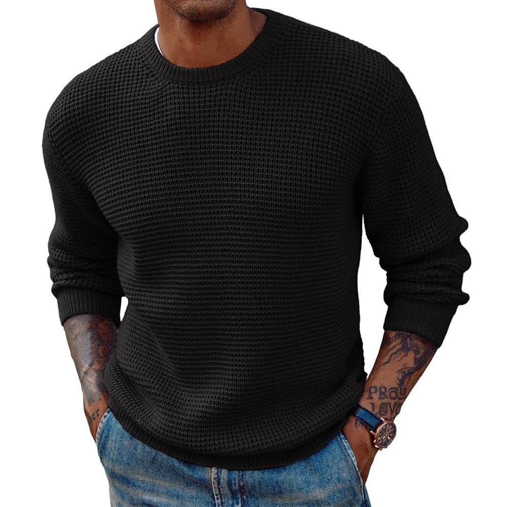 Crew-Neck Ribbed Editorial Sweater