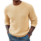 Crew-Neck Ribbed Editorial Sweater