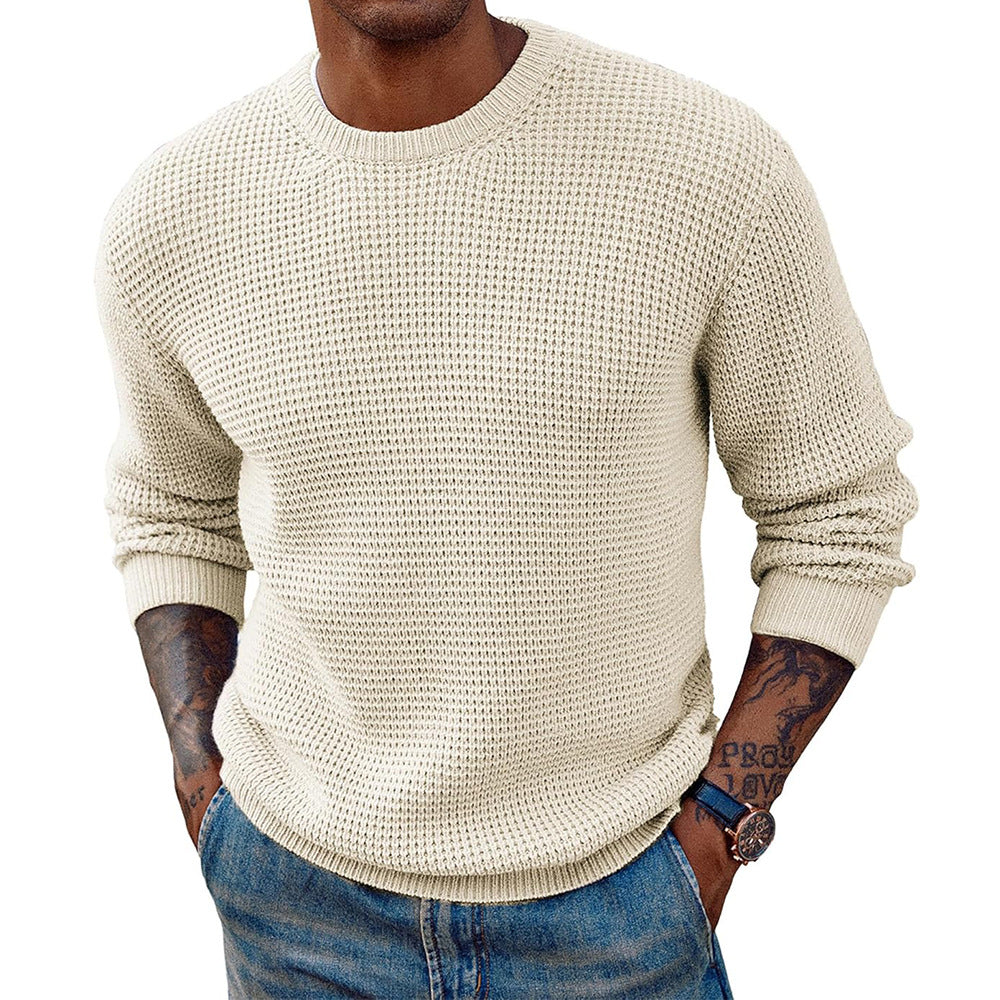 Crew-Neck Ribbed Editorial Sweater