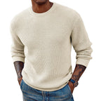 Crew-Neck Ribbed Editorial Sweater