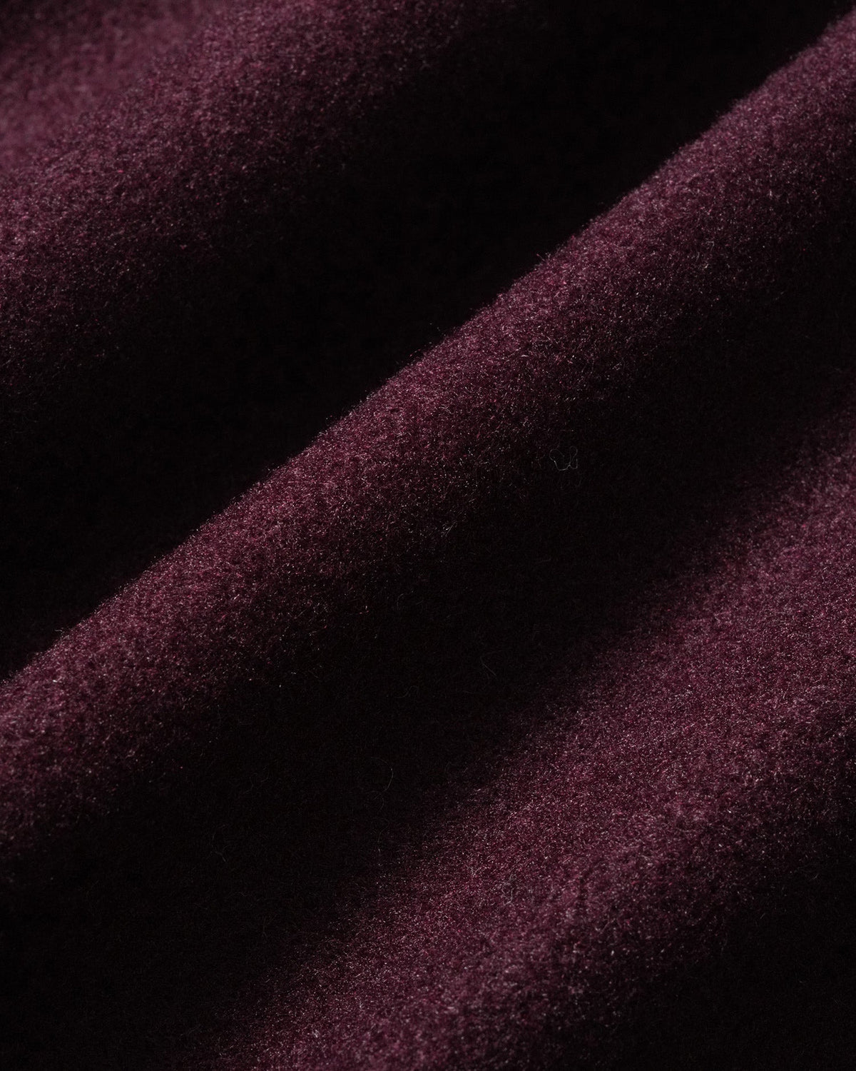 Wine Red Button Pockets Belt Coat