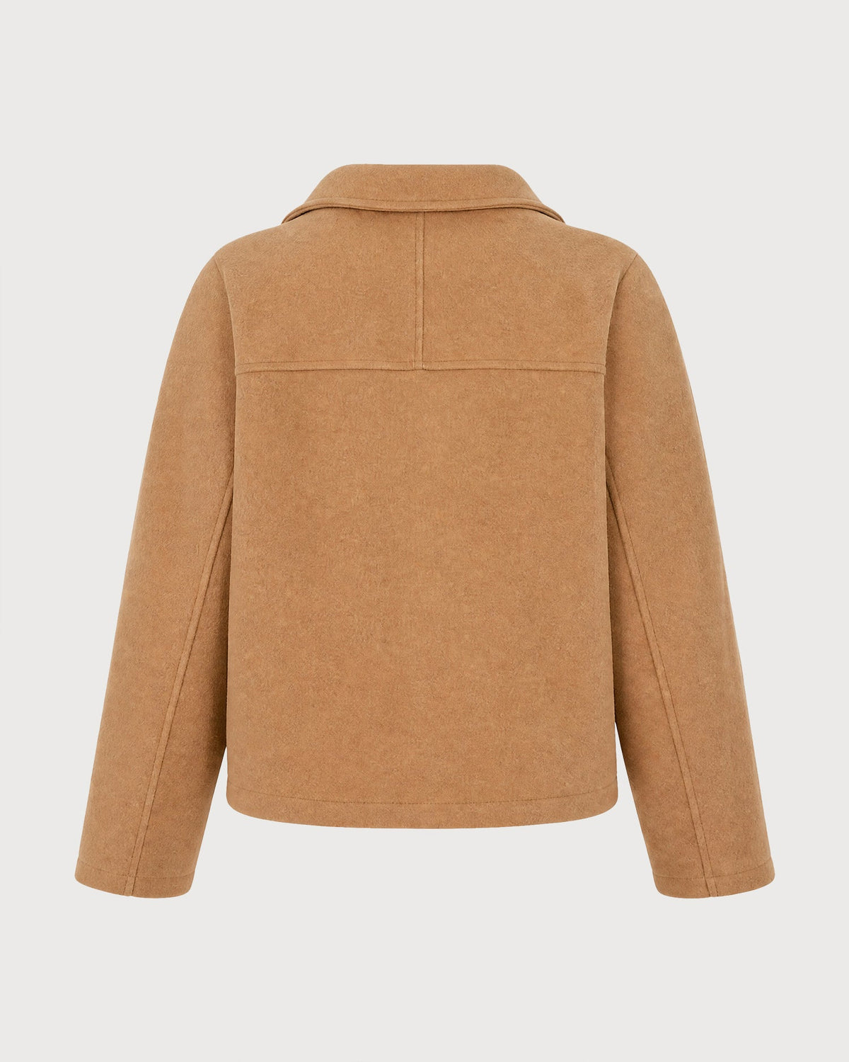 Khaki Solid Single Breasted Jacket