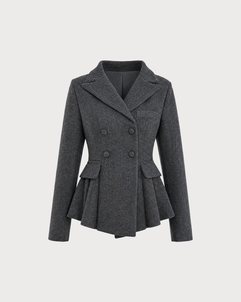 Grey Double Breasted Blazer