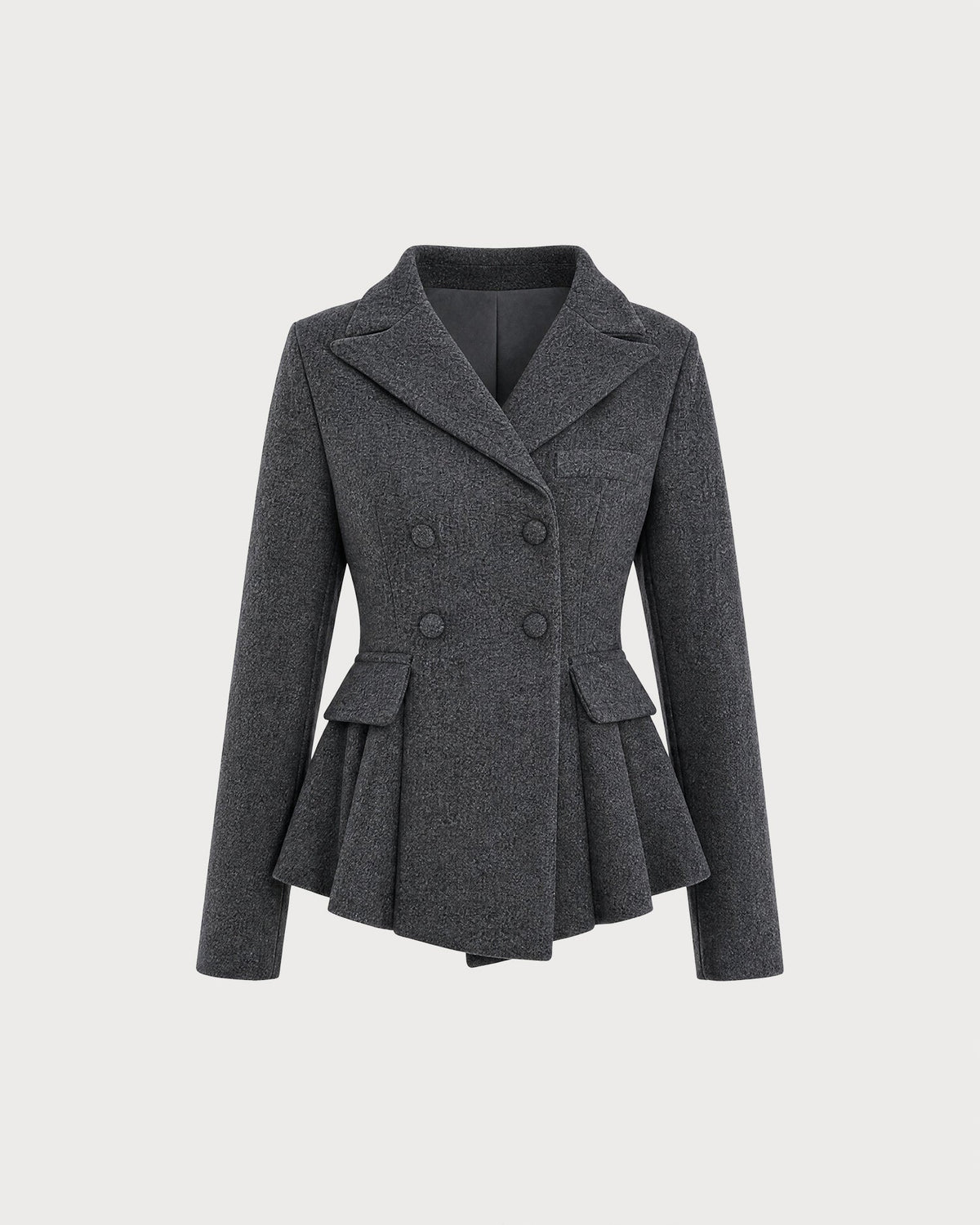 Grey Double Breasted Blazer