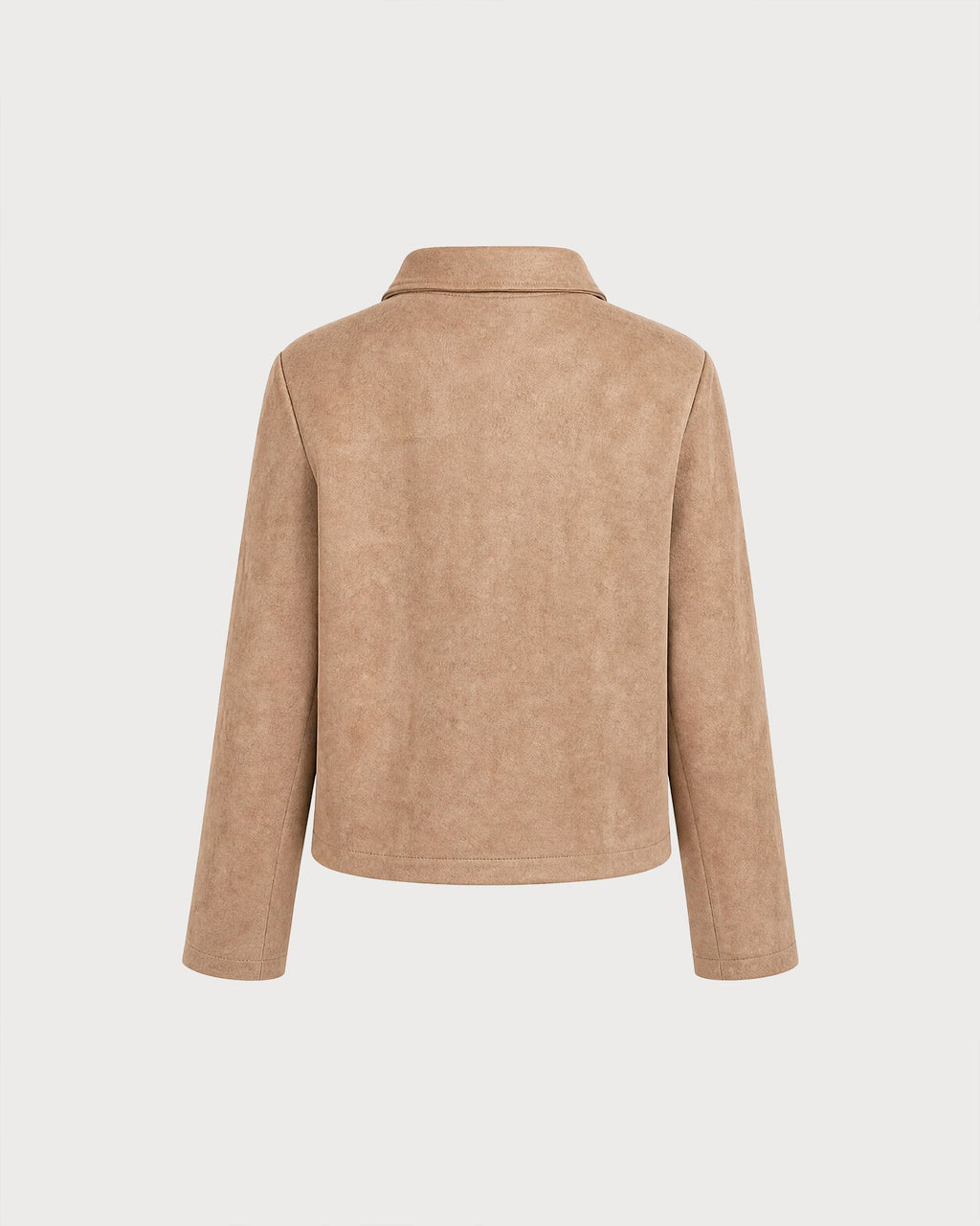 Khaki Single Breasted Pockets Jacket