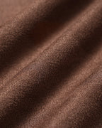 Brown Solid Zipper Button Jacket