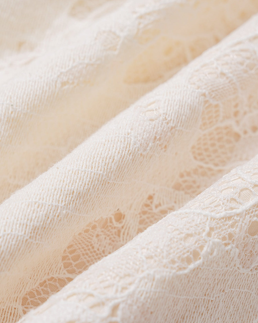 Apricot V Neck Lace Button Shirts