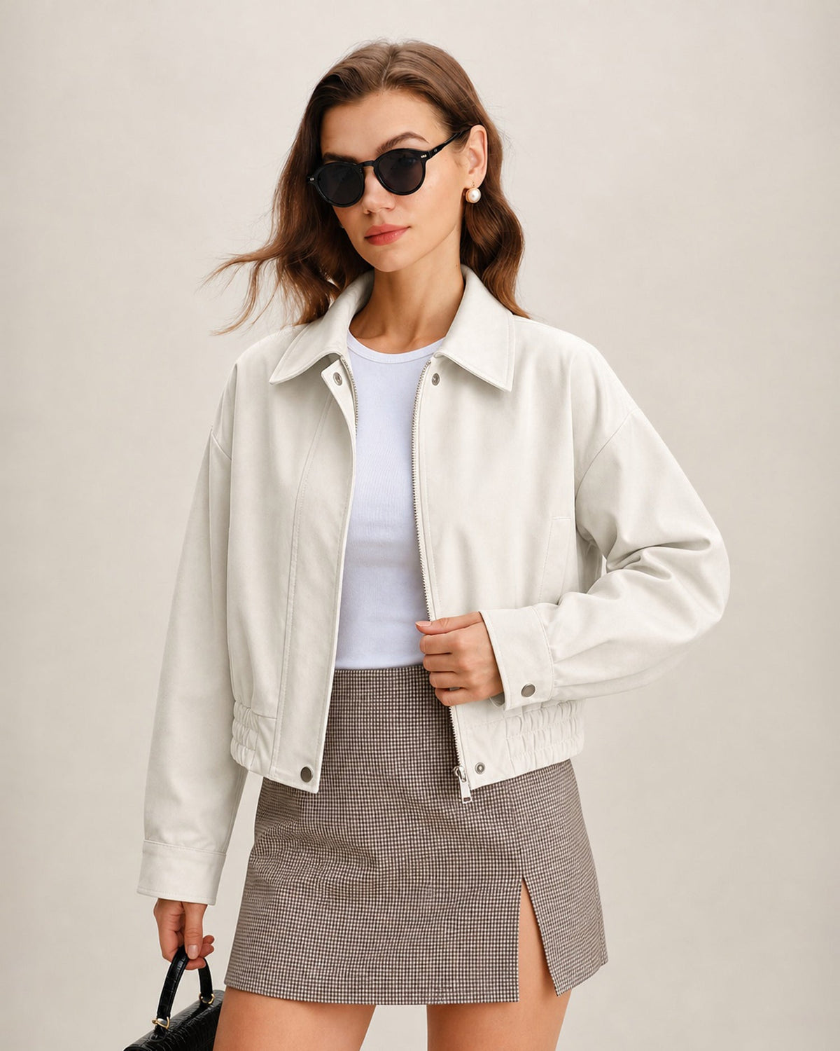 Off White Zipper Pockets Jacket