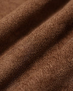 Brown Zipper Button Pockets Jacket