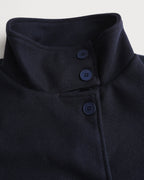 Blue Single Breasted Loose Jacket