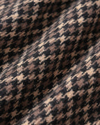 Brown Geometric Zipper Pockets Jacket
