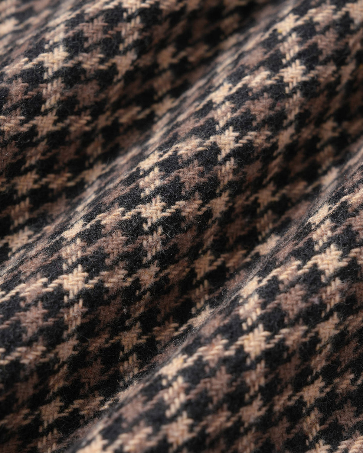 Brown Geometric Zipper Pockets Jacket