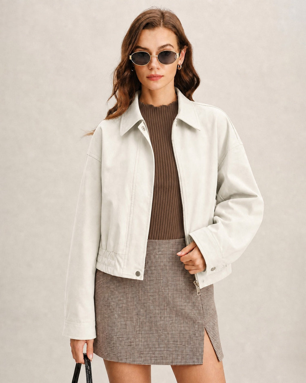 Off White Zipper Pockets Jacket