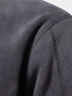 Mock-Neck Zip-Up Relaxed Cardigan