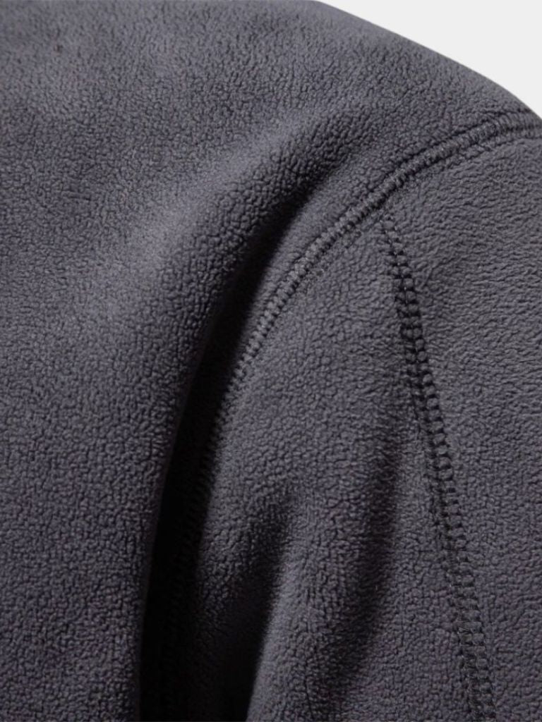 Mock-Neck Zip-Up Relaxed Cardigan
